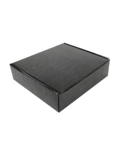 Black 03ply Flat Mailer Boxes (Inside White), 4in x 3in x 1.5in