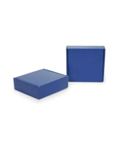 Blue 03ply Flat Mailer Boxes (Inside White), 4in x 3in x 1.5in