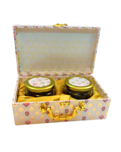 Printed Divider Dry Fruit Gift Box with 2 Jar, 15in x 10in x 2in