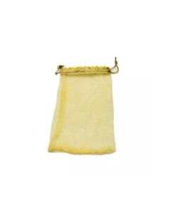 Golden Drawstring Organza Bags, 8in x 5in