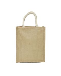 Beige Gusset Jute Bags, 10in x 4in x 12in