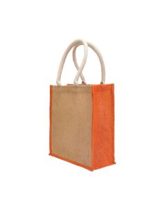 Beige Gusset Jute Bags, 12in x 4in x 14in