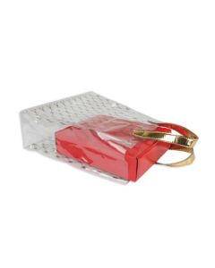 Transparent Gusset PVC Bags, 15in x 15in x 5in