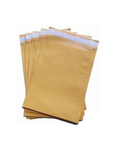 80gsm Brown Flapseal Paper Courier Bags, 12.5in x 15in