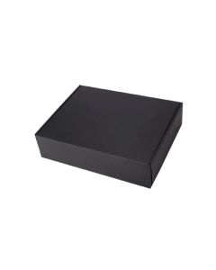 Black, 03ply, Flat Corrugated Boxes, 9in x 6in x 3in