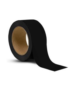 150 micron, Black , Floor Marking Tape, 48mm x 20m