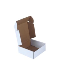 White 03ply Flat Corrugated Boxes, 12in x 12in x 1.5in