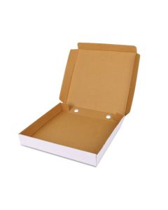 White 03ply Flat Corrugated Boxes, 13in x 13in x 2in