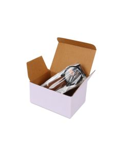White 03ply Reverse Tuck in Corrugated Boxes, 4in x 4in x 2in