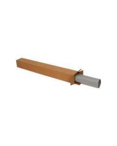 Brown 03ply Long Corrugated Boxes, 4in x 4in x 18in