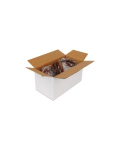 White 03ply Universal Corrugated Boxes, 8in x 4in x 4in