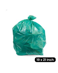 Compostable Bottom Seal Garbage Bags | 20micron Green, 19in x 21in