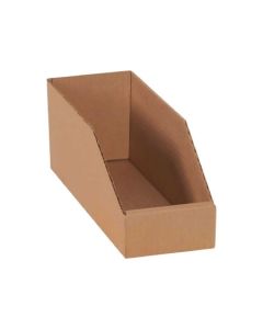 Brown 03ply Corrugated Bins, 12in x 4in x 4in
