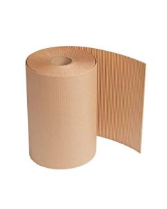 Brown B Flute Single Face Corrugated Rolls with 180gsm and 120gsm, 12in x 75m