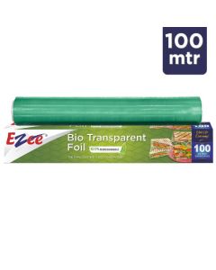 Ezee Cling Film Wrap – 12in × 100m, BPA–Free, Microwave Safe, 50 Rolls, Pack of 1