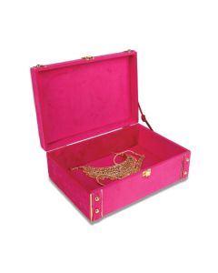 Pink Trunk Box, 10in x 7in x 4in