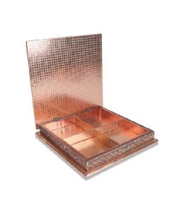Copper Dry Fruit Gift Boxes, 12in x 12in x 2in