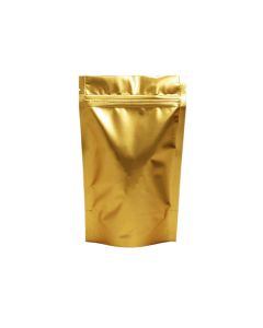 One side Golden Metallized Stand-up Pouches with Zipper, 9in x 13in