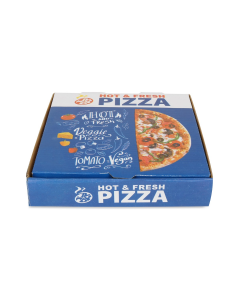 Printed 03ply Corrugated Pizza Boxes, 8in x 8in x 1.75in