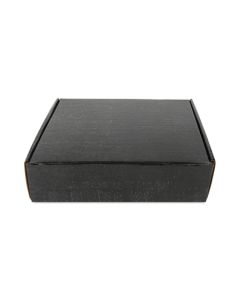 Black 03ply Flat Corrugated Boxes, 6in x 4in x 3in