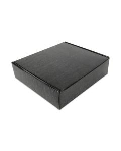 Black 03ply Flat Corrugated Boxes, 4in x 3in x 1in