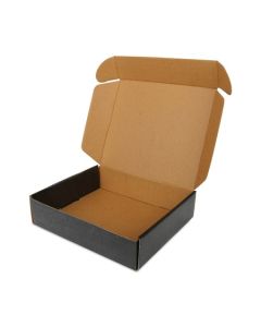 Black 03ply Flat Corrugated Boxes, 5in x 3in x 2in