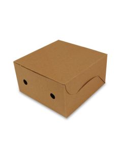 Brown 03ply Flat Corrugated Bakery Boxes, 7in x 7in x 4in