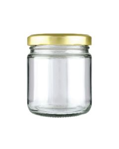 100ml Transparent Round Glass Jar with Lug Cap, 2.2in x 2.6in