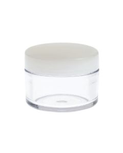 50gm Transparent PET Jars with Lug Cap, 2.4in x 1.8in