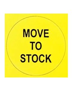 Printed "MOVE TO STOCK" Other Labels, 4000 Stickers per Roll, 2in x 2in