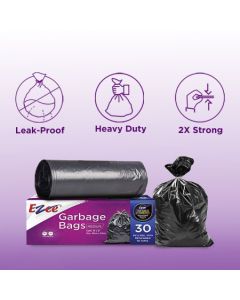 Ezee Garbage Bags – Small (17 x 19 in), 30 Bags × 144 Bundles, Pack of 1