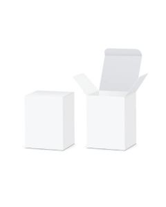350gsm White SBS Reverse Tuck in Monocarton Boxes, 5in x 5in x 5in