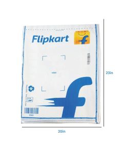 Flipkart 52 Micron Opaque Flap Seal Poly Bags, NSB5 - 20in x 23in