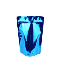 Blue Stand-up Pouches with Zipper, 3.5in x 6in