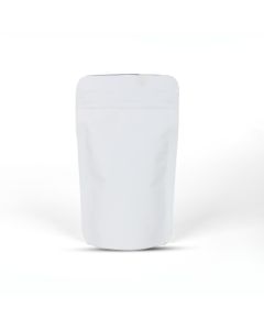 White Stand-up Pouches with Zipper, 4in x 7in