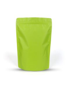 Green Stand-up Pouches with Zipper, 4in x 7in