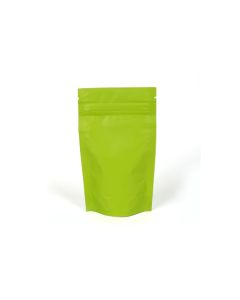 Green Stand-up Pouches with Zipper, 8in x 12in