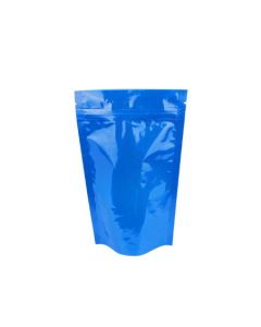 Blue Stand-up Pouches with Zipper, 8in x 12in