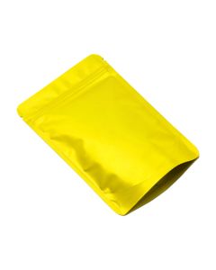 Yellow Window Stand-up Pouches with Zipper, 7in x 10in