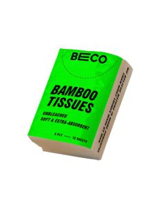 Beco 3 Ply Organic Ultra–Soft Travel Pocket Tissue Papers – 100 Pulls x 360 Rolls (Pack of 1)
