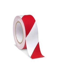 150 micron, Red and White, Floor Marking Tape, 48mm x 20m