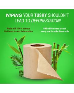 Beco Bambooee 3 Ply Toilet Rolls – 220 pulls x 24 Rolls (Pack of 1)