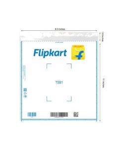 Flipkart 52 Micron Transparent Flap Seal Poly Bags, TSB1 - 8.5in x 11in
