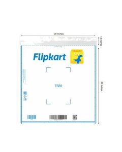 Flipkart 52 Micron Transparent Flap Seal Poly Bags, TSB5 - 20in x 23in