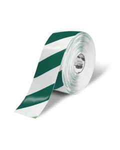 150 micron, Green and White, Floor Marking Tape, 72mm x 20m
