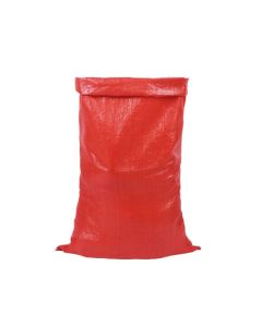 80GSM Red PP Woven Sack Bag, 10 x 10 Mesh Count , 24in x 38in