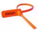 Orange, One Time Lock, Security, Seals, 8in, Pack of 1000