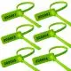 Green, One Time Lock, Security, Seals, 8in, Pack of 1000