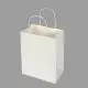 White, Gusset, Twist Handle , Shopping, Bags, 13.5in x 9.5in x 4.75in, Pack of 100
