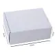 White, 03ply, Flat, Corrugated, Multipurpose, Boxes, 8in x 8in x 4in, Pack of 100